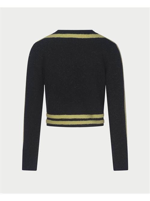 Maglione per bambine Marc Ellis con logo ricamato MARC ELLIS | JMJSW00183BLACK/LIME